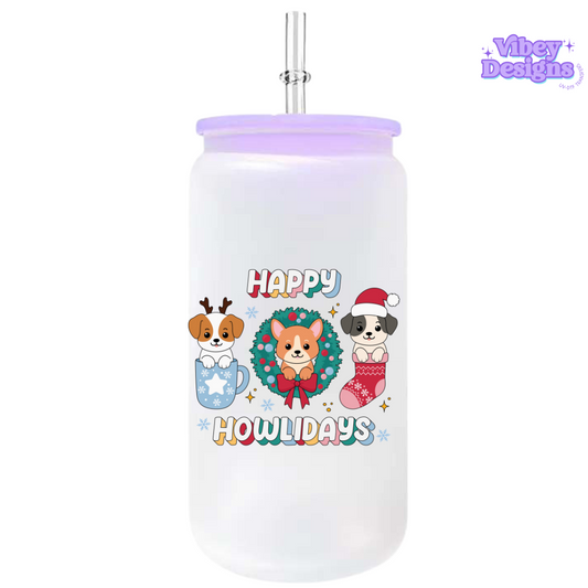 UV-DTF Transfer for Bottle, Glass, Mug, Diary - Happy Howlidays