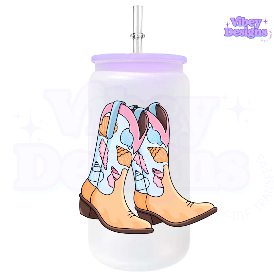 RTS UV-DTF Transfer for Bottle, Glass, Mug, Diary - Sweet Cowgirl