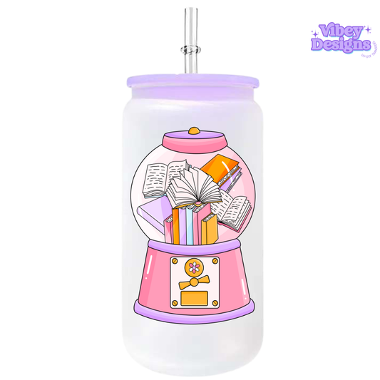 UV-DTF Transfer for Bottle, Glass, Mug, Diary - Gumball Machine