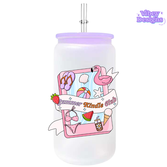 UV-DTF Transfer for Bottle, Glass, Mug, Diary - Summer Kindle Club
