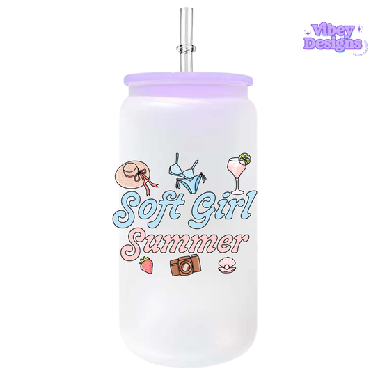 UV-DTF Transfer for Bottle, Glass, Mug, Diary - Soft Girl Summer