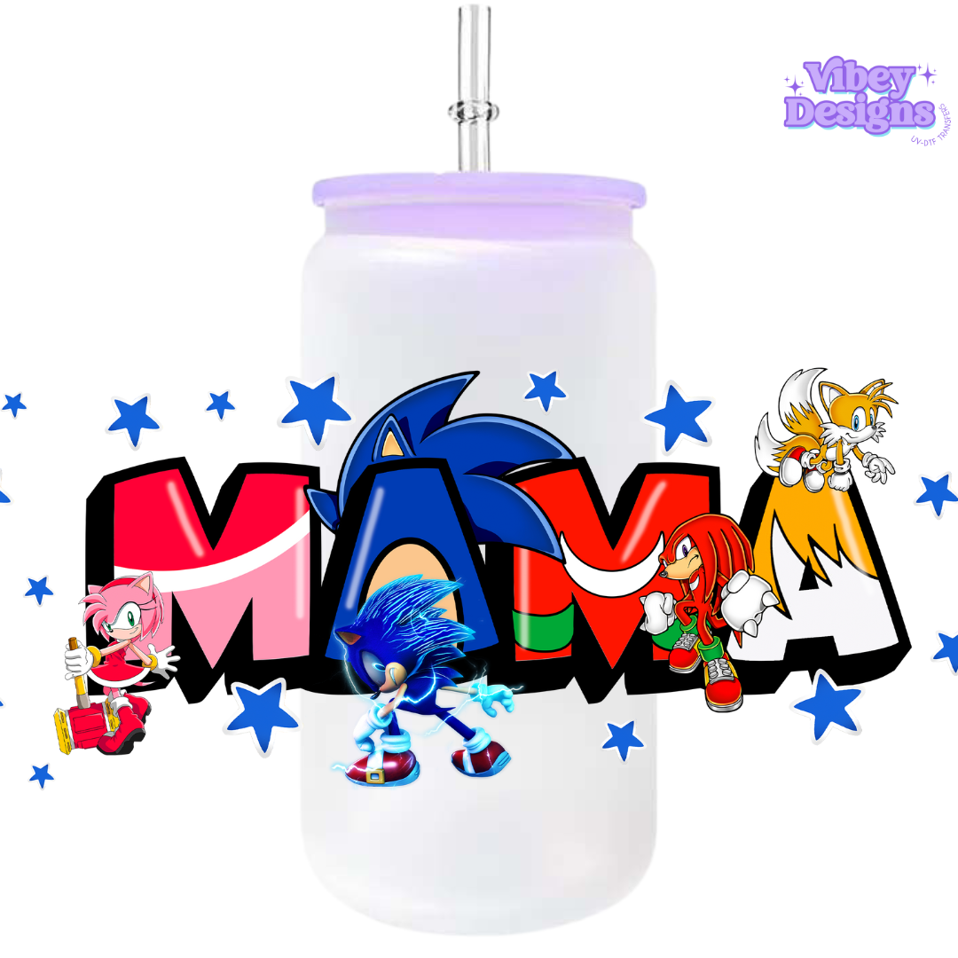 Uv Dtf Wrap For 16oz Libbey Glass - Cartoon Mama