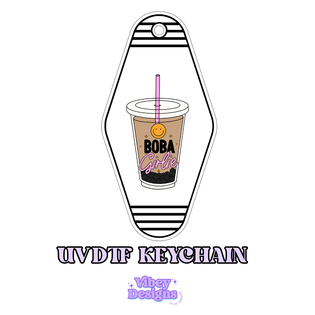 RTS Motel Keychain | Shot glass Decal - Boba Girlie