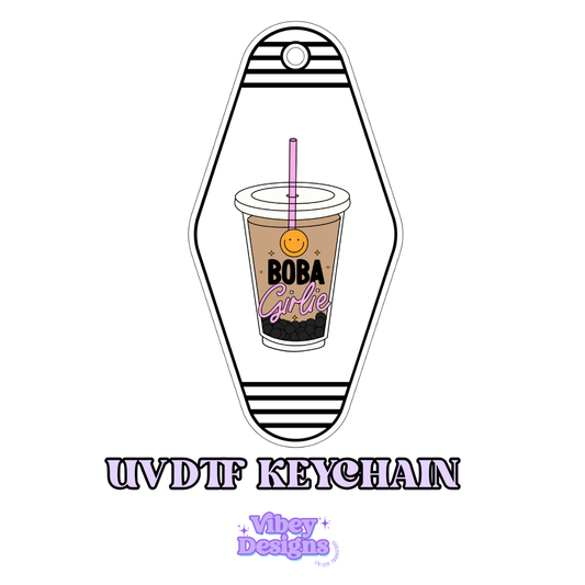 RTS Motel Keychain | Shot glass Decal - Boba Girlie