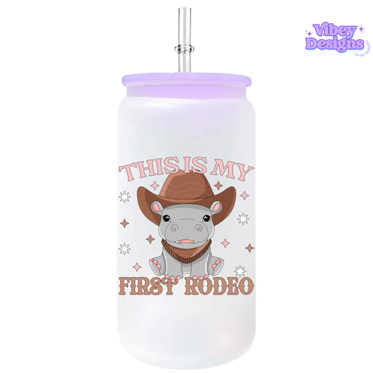 UV-DTF Transfer for Bottle, Glass, Mug, Diary - My First Rodeo