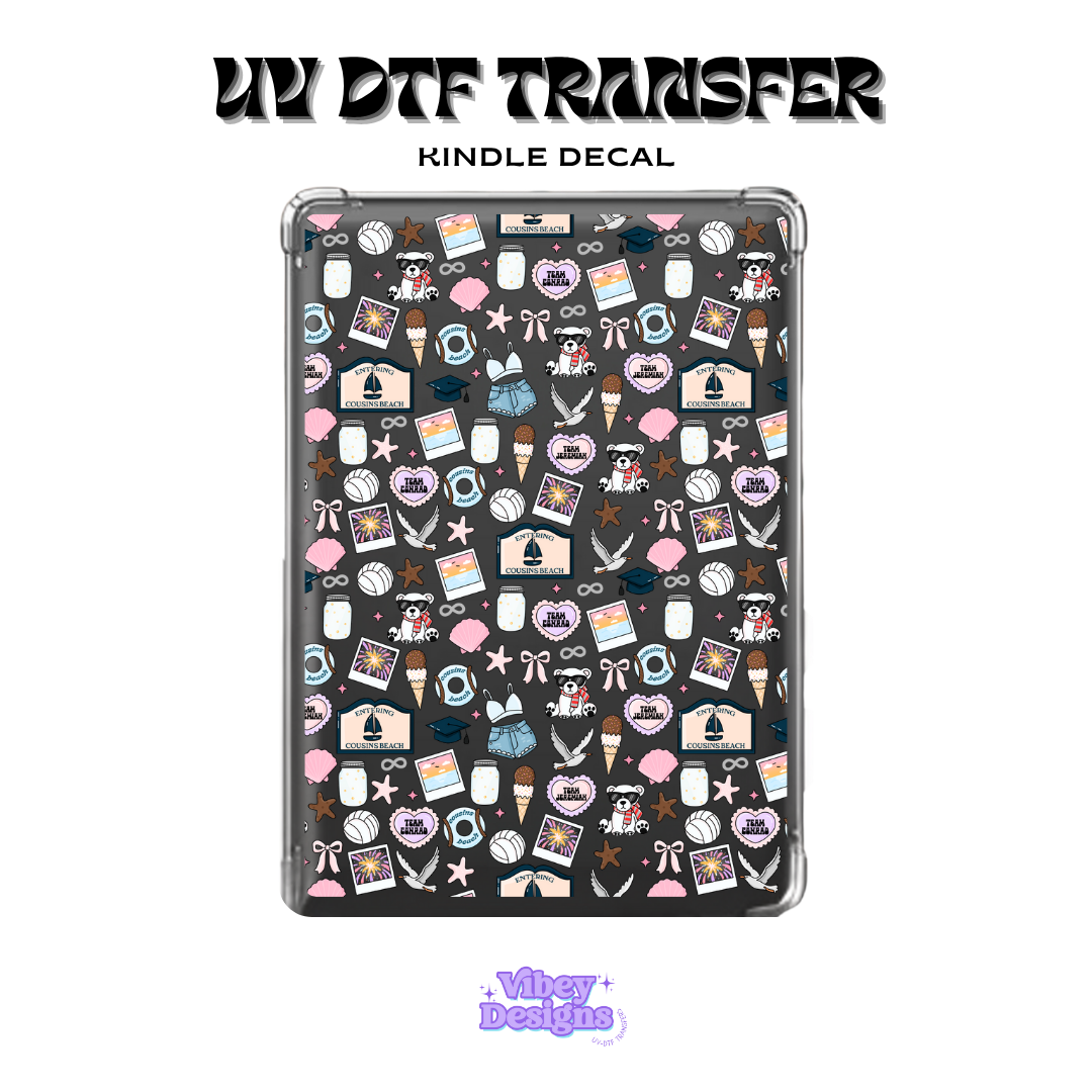 UV DTF Kindle Decal - Cousins Beach