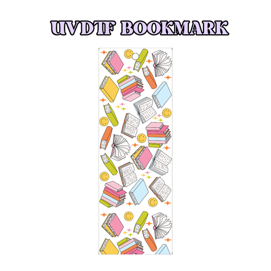 UV-DTF Bookmark Transfer - Girlie Book Pattern