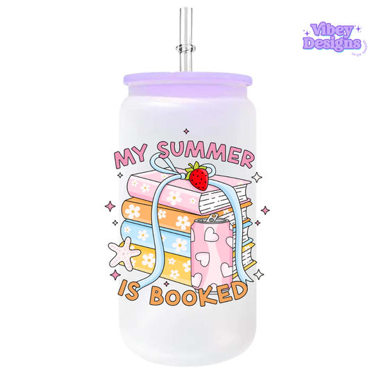UV-DTF Transfer for Bottle, Glass, Mug, Diary - My Summer is Booked