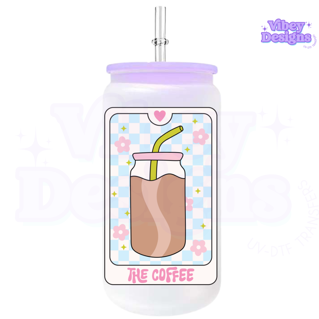 RTS UV-DTF Transfer for Bottle, Glass, Mug, Diary - The Coffee Tarot