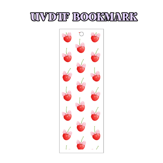 UV-DTF Bookmark Transfer - Cherries