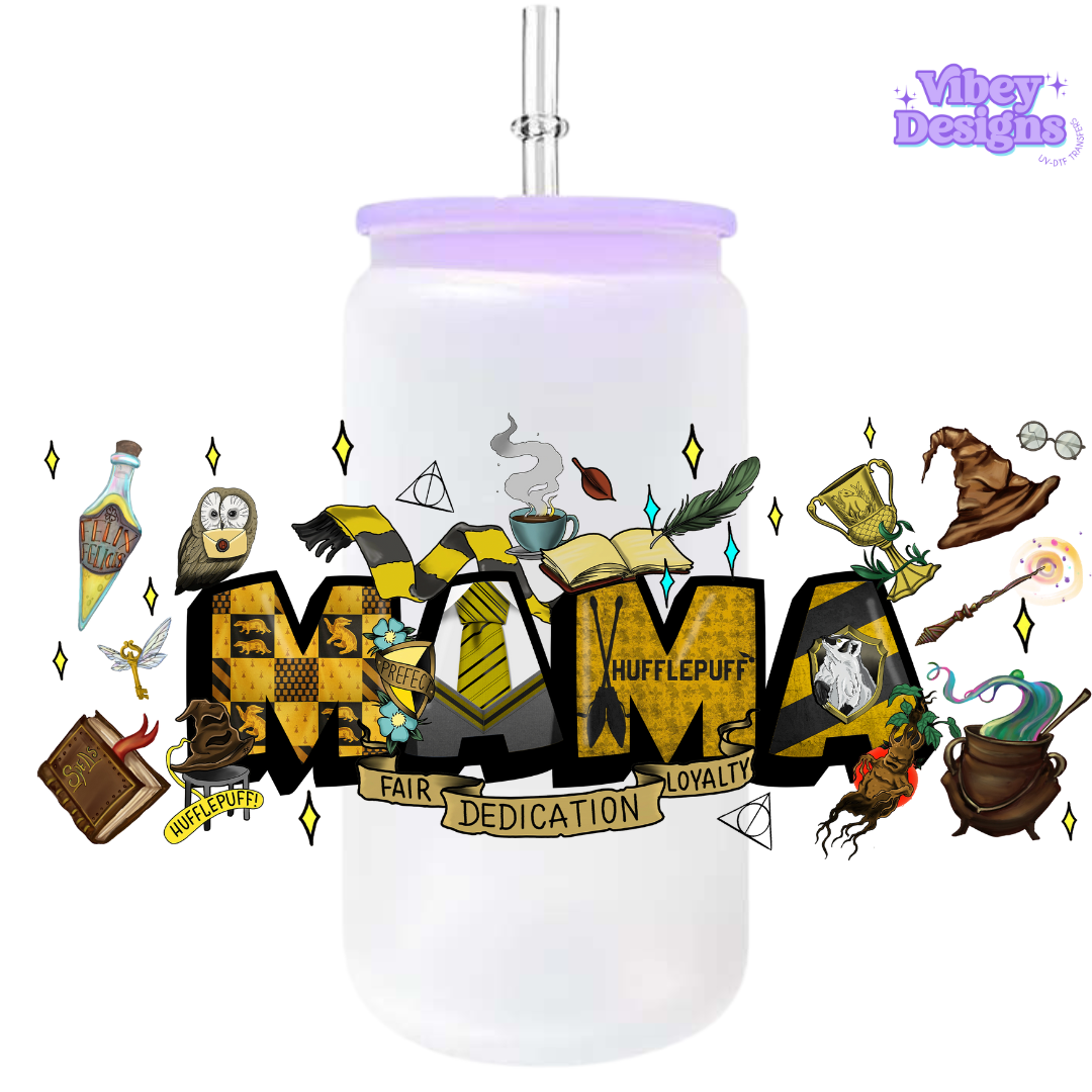 Uv Dtf Wrap For 16oz Libbey Glass - Cartoon Mama