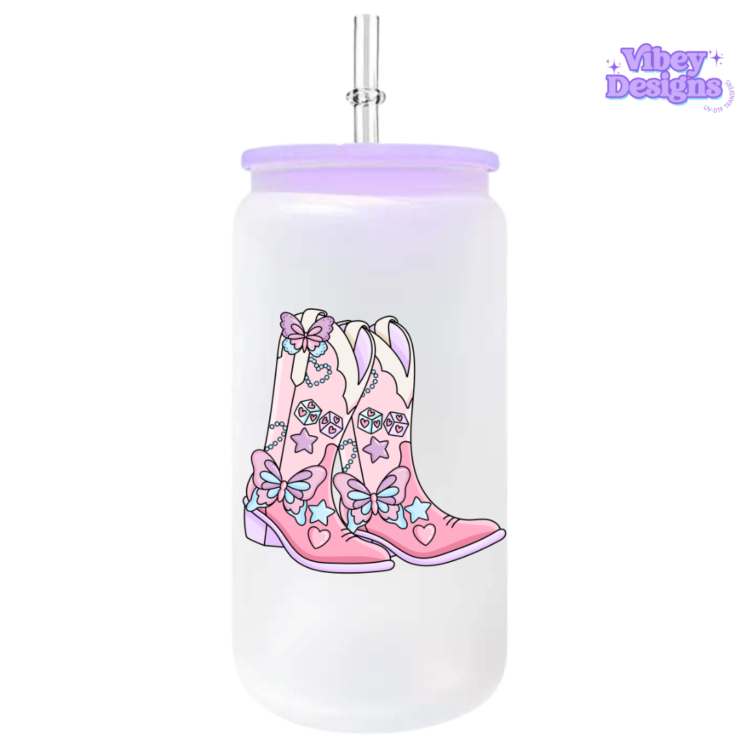 UV-DTF Transfer for Bottle, Glass, Mug, Diary - Cowgirl
