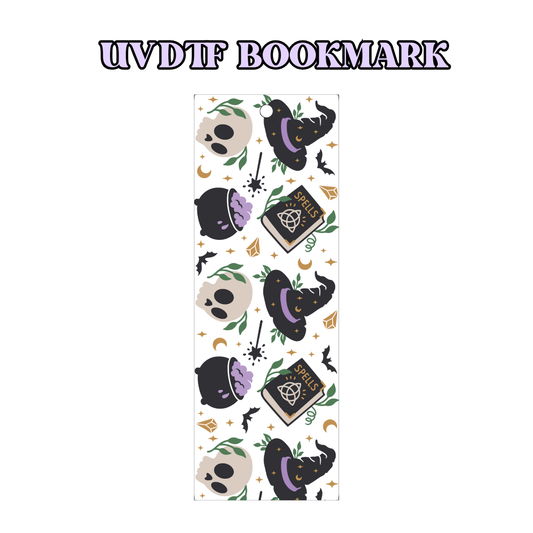 UV-DTF Bookmark Transfer - Witchy Pattern