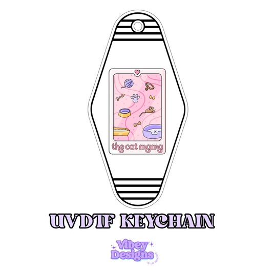 RTS Motel Keychain | Shot glass Decal - Cat Mama Tarot
