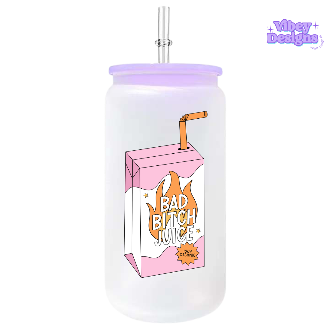 UV-DTF Transfer for Bottle, Glass, Mug, Diary - Bad B Juice