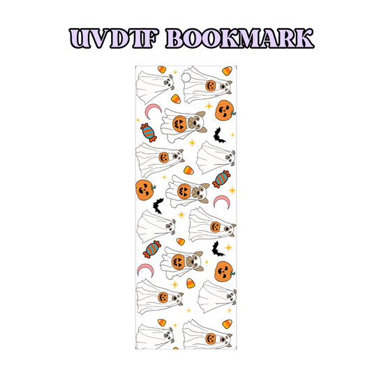 UV-DTF Bookmark Transfer - Halloween Doggos