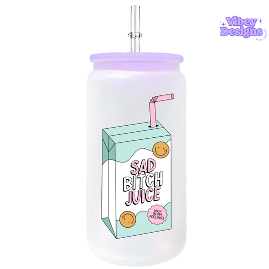 UV-DTF Transfer for Bottle, Glass, Mug, Diary - Sad B Juice