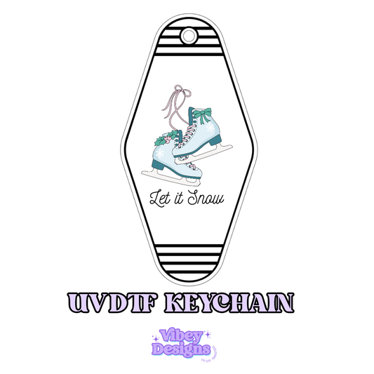 RTS Motel Keychain | Shot glass Decal - Let it snow