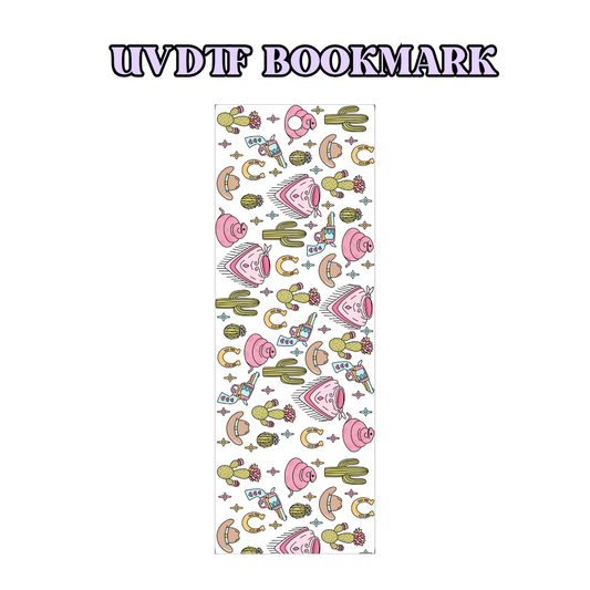 UV-DTF Bookmark Transfer - Western Pattern