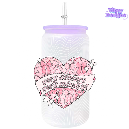 UV-DTF Transfer for Bottle, Glass, Mug, Diary - Very Demure, Very Mindful