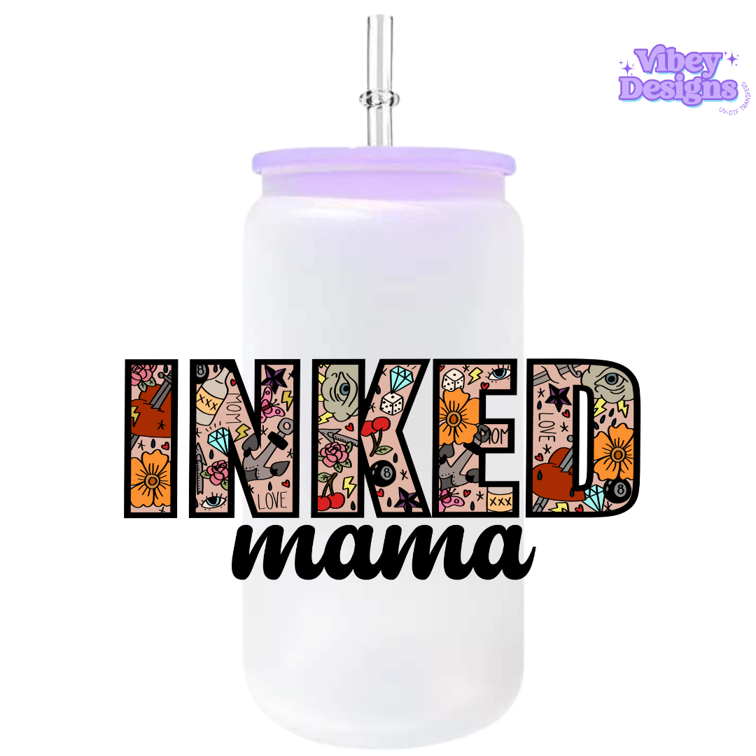 UV-DTF Transfer for Bottle, Glass, Mug, Diary - Inked Mama