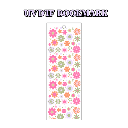 UV-DTF Bookmark Transfer - Springtime Flowers