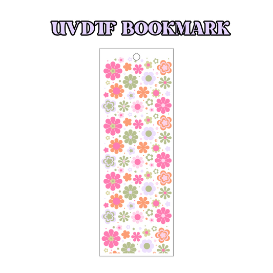 UV-DTF Bookmark Transfer - Springtime Flowers