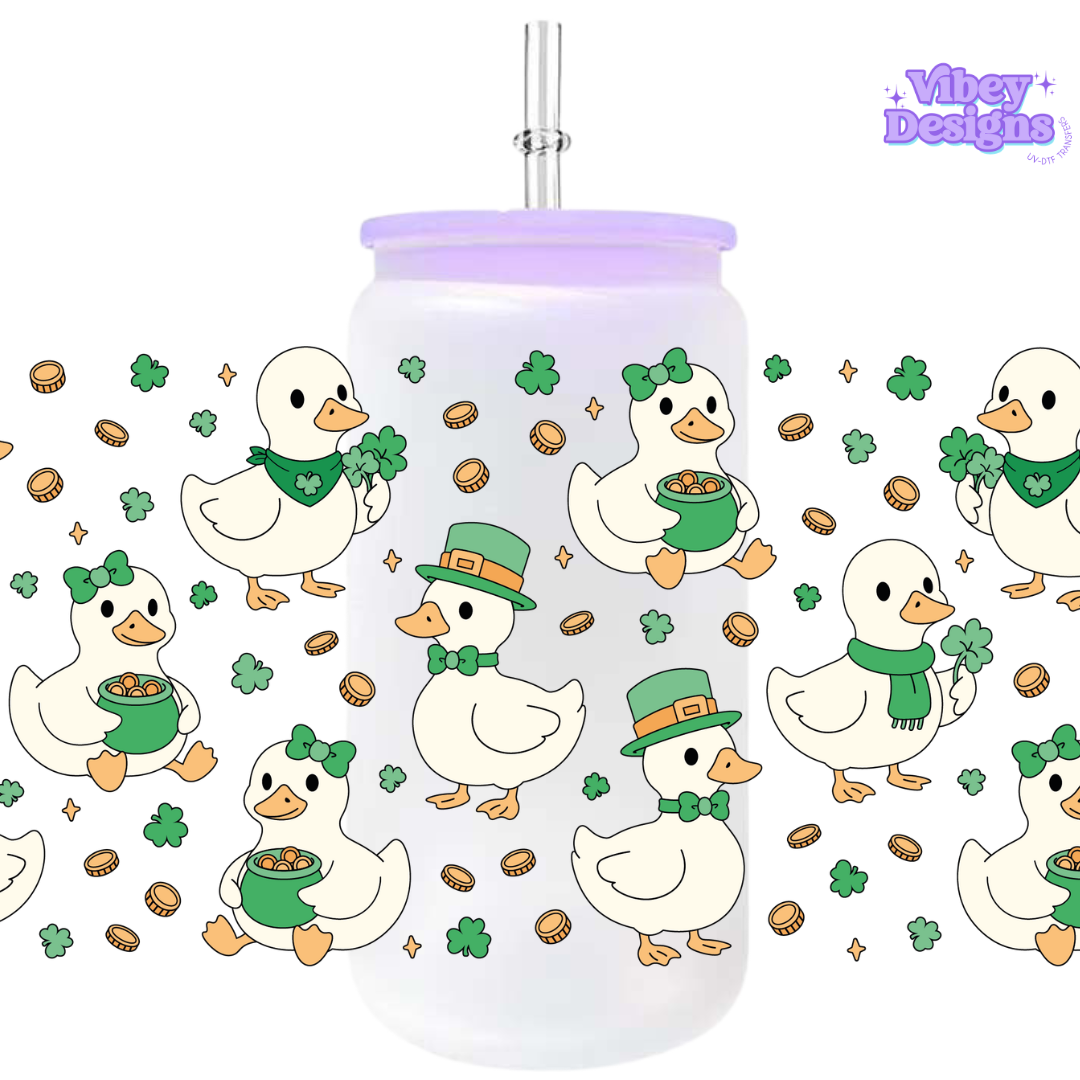 Uv Dtf Wrap For 16oz Libbey Glass - #SP04 Lucky Goose