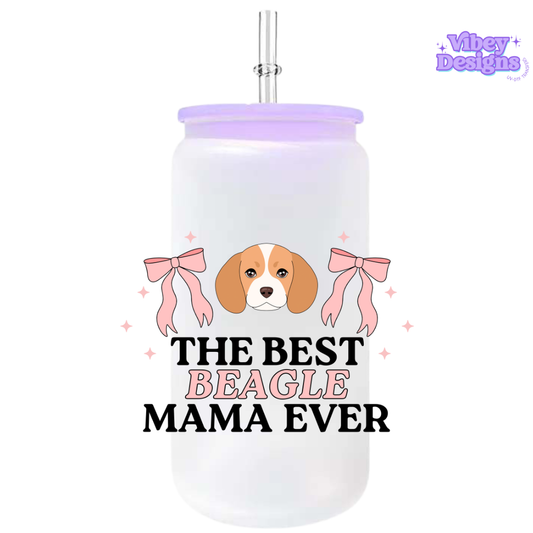 UV-DTF Transfer for Bottle, Glass, Mug, Diary - Best Beagle Mama