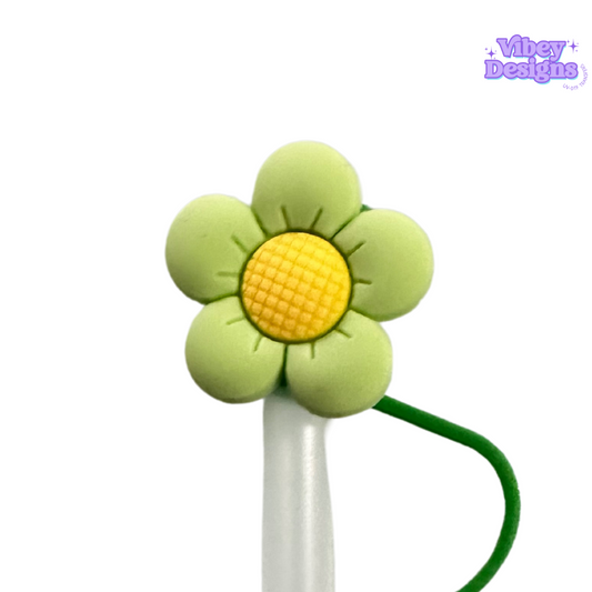 Green Daisy 40oz Straw Topper