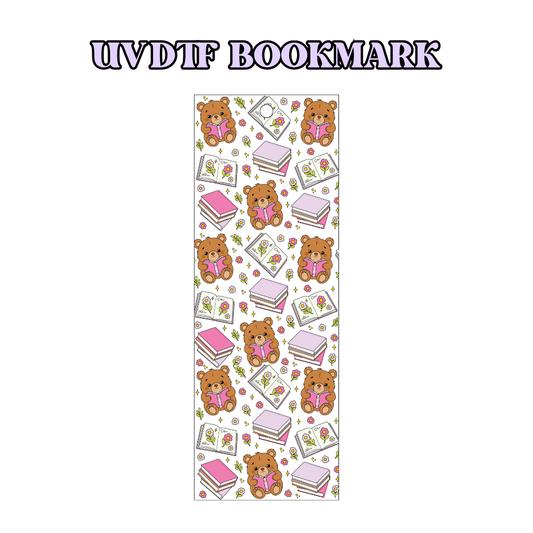 UV-DTF Bookmark Transfer BM102 - Bears & Books