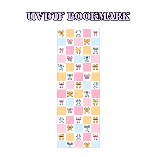 UV-DTF Bookmark Transfer BM105 - Checker Bows