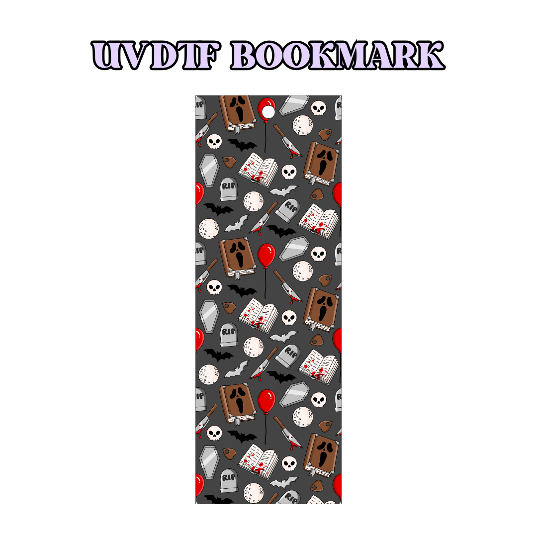 UV-DTF Bookmark Transfer BM110 - Horror Reader