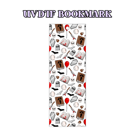 UV-DTF Bookmark Transfer BM111 - Horror Reader 2