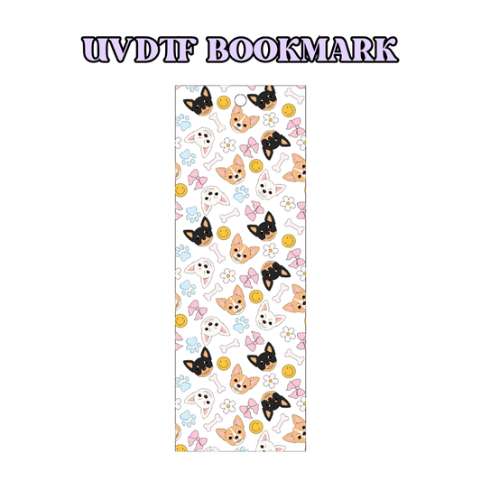 UV-DTF Bookmark Transfer BM114 - Chihuahuas