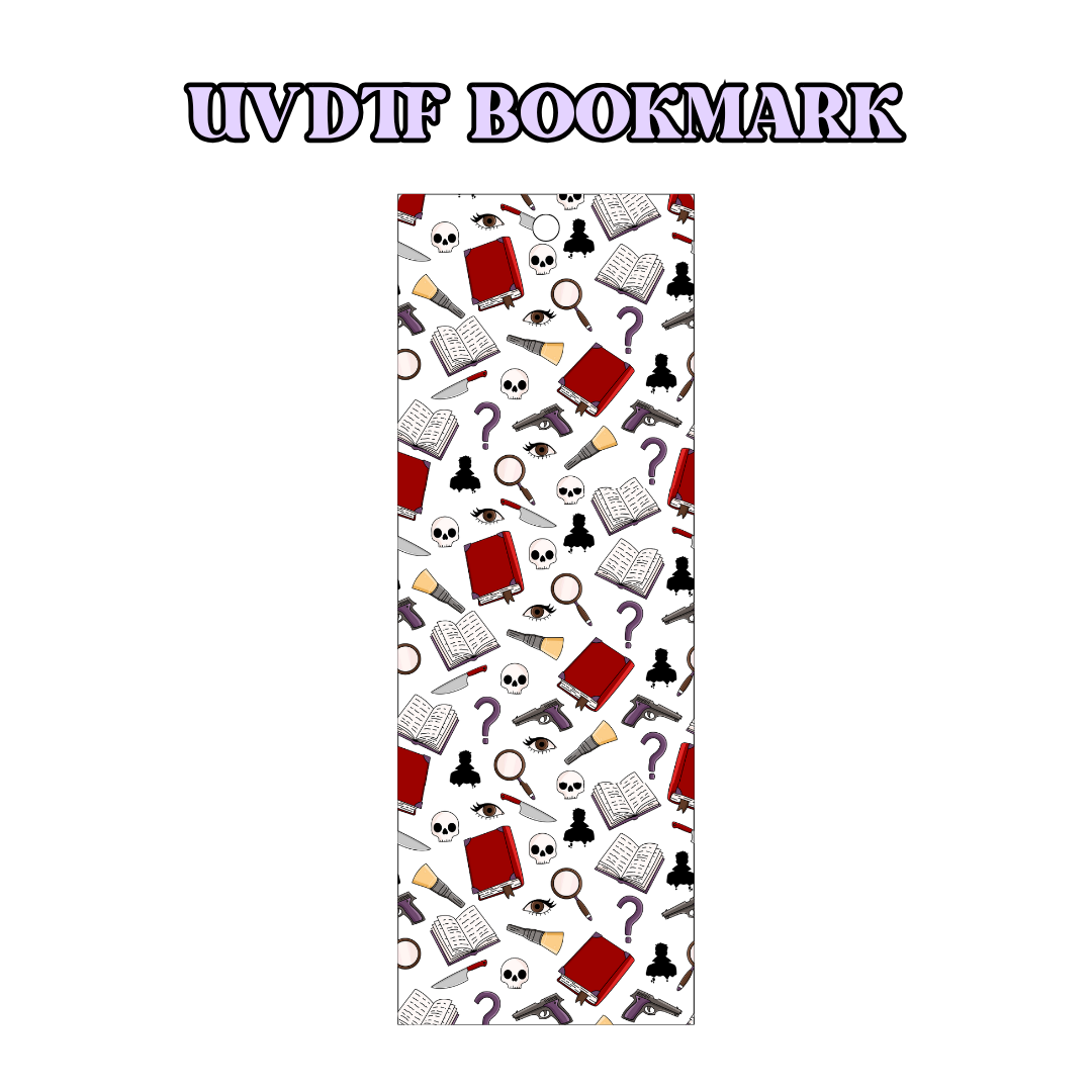 UV-DTF Bookmark Transfer BM117 - Mystery Reader