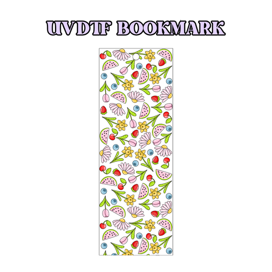 UV-DTF Bookmark Transfer BM23 - Fruit Flowers