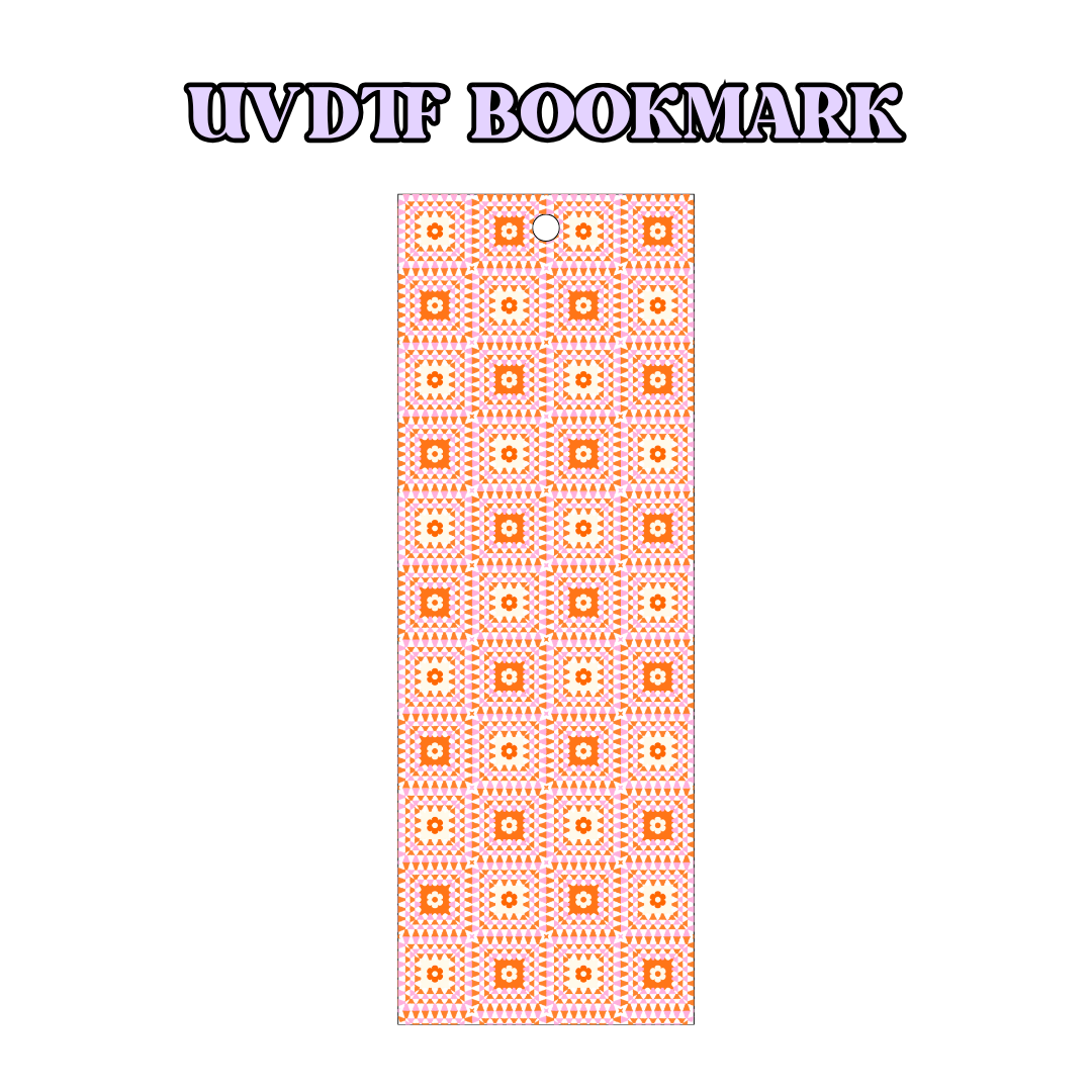 UV-DTF Bookmark Transfer BM25 - Retro Squares
