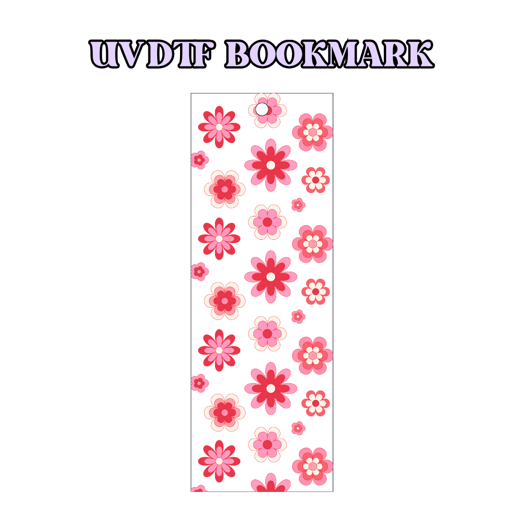 UV-DTF Bookmark Transfer BM28 - Groovy Flowers