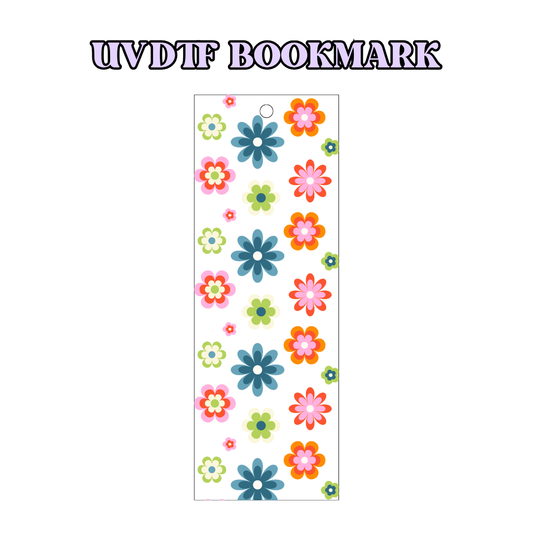 UV-DTF Bookmark Transfer BM31 - Groovy Flowers