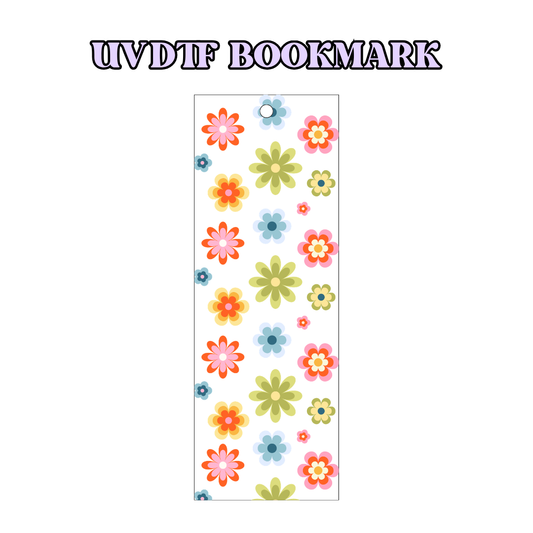 UV-DTF Bookmark Transfer BM32 - Groovy Flowers 2