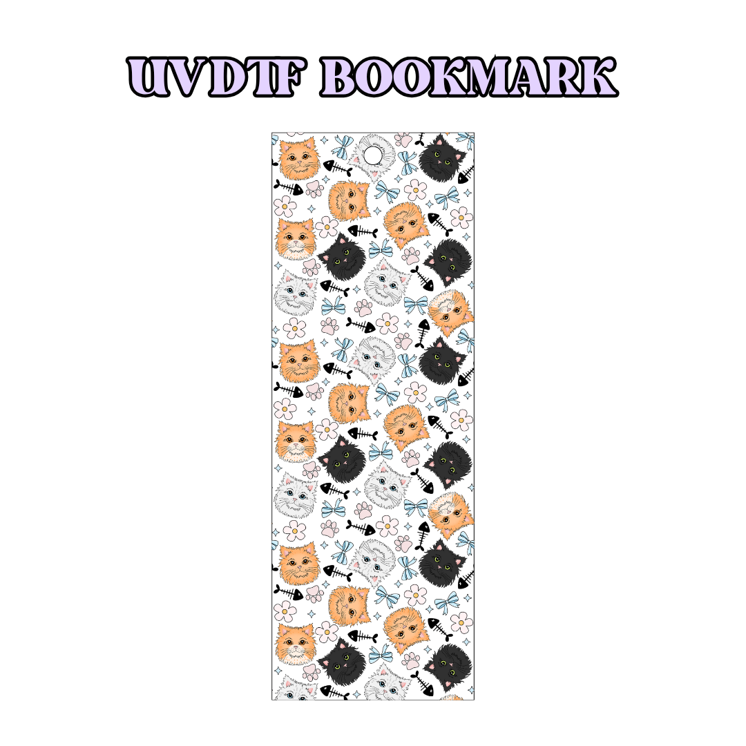 UV-DTF Bookmark Transfer BM37 - Kitty Cats 2