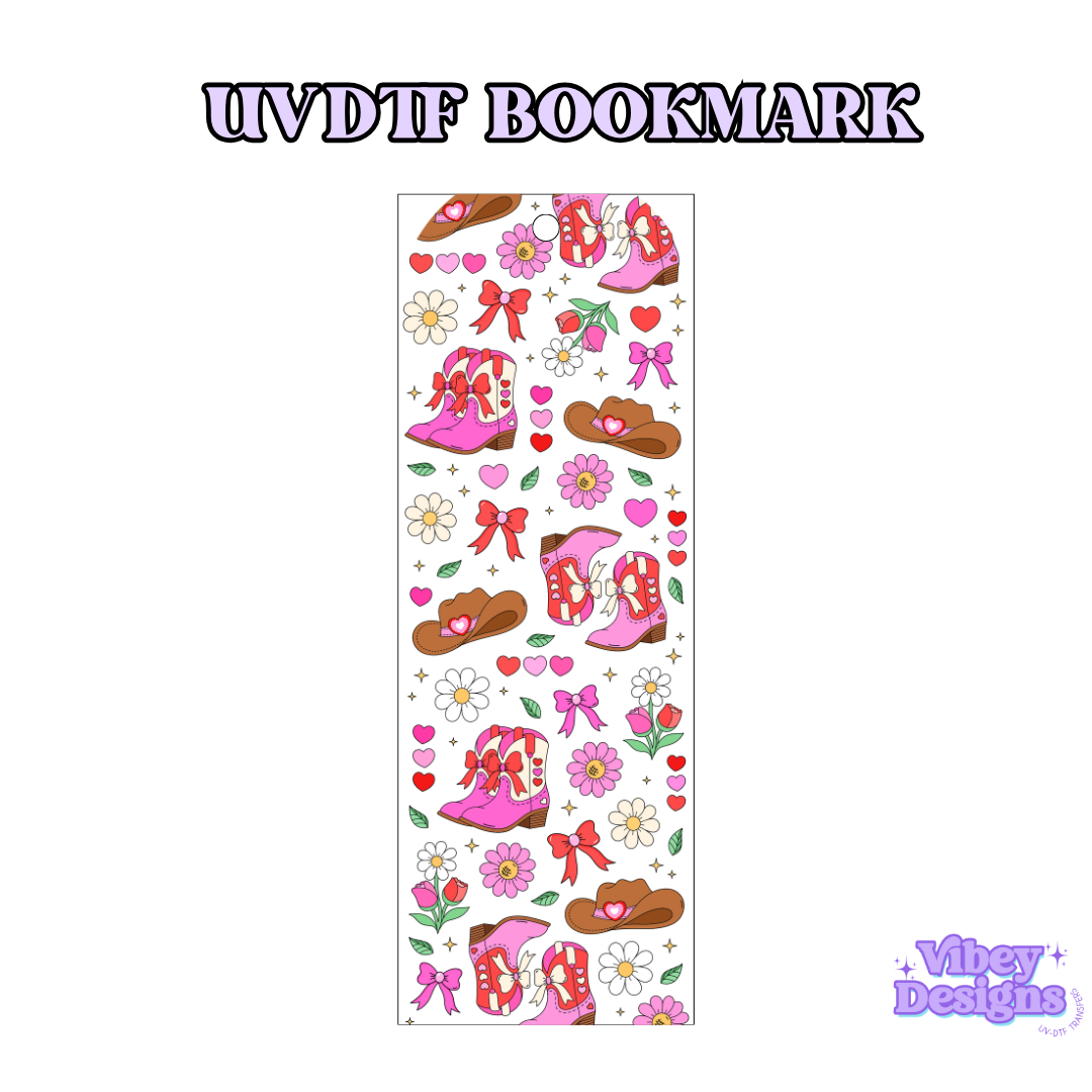 UV-DTF Bookmark Transfer - Spring Cowgirl