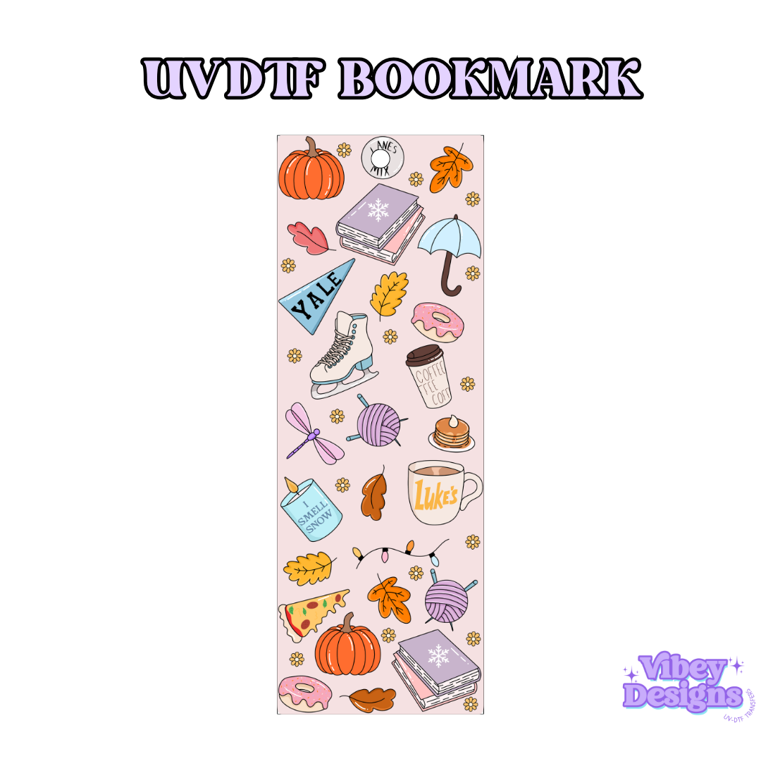 UV-DTF Bookmark Transfer - Gilmore Fall