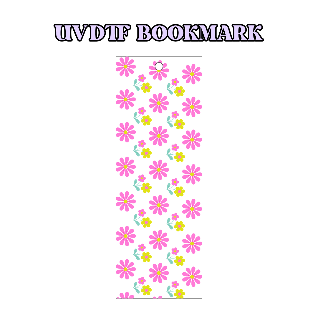 UV-DTF Bookmark Transfer BM61 - Retro Pink & Yellow
