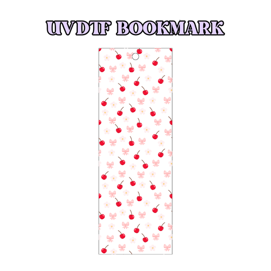 UV-DTF Bookmark Transfer BM66 - Cherries and Bows