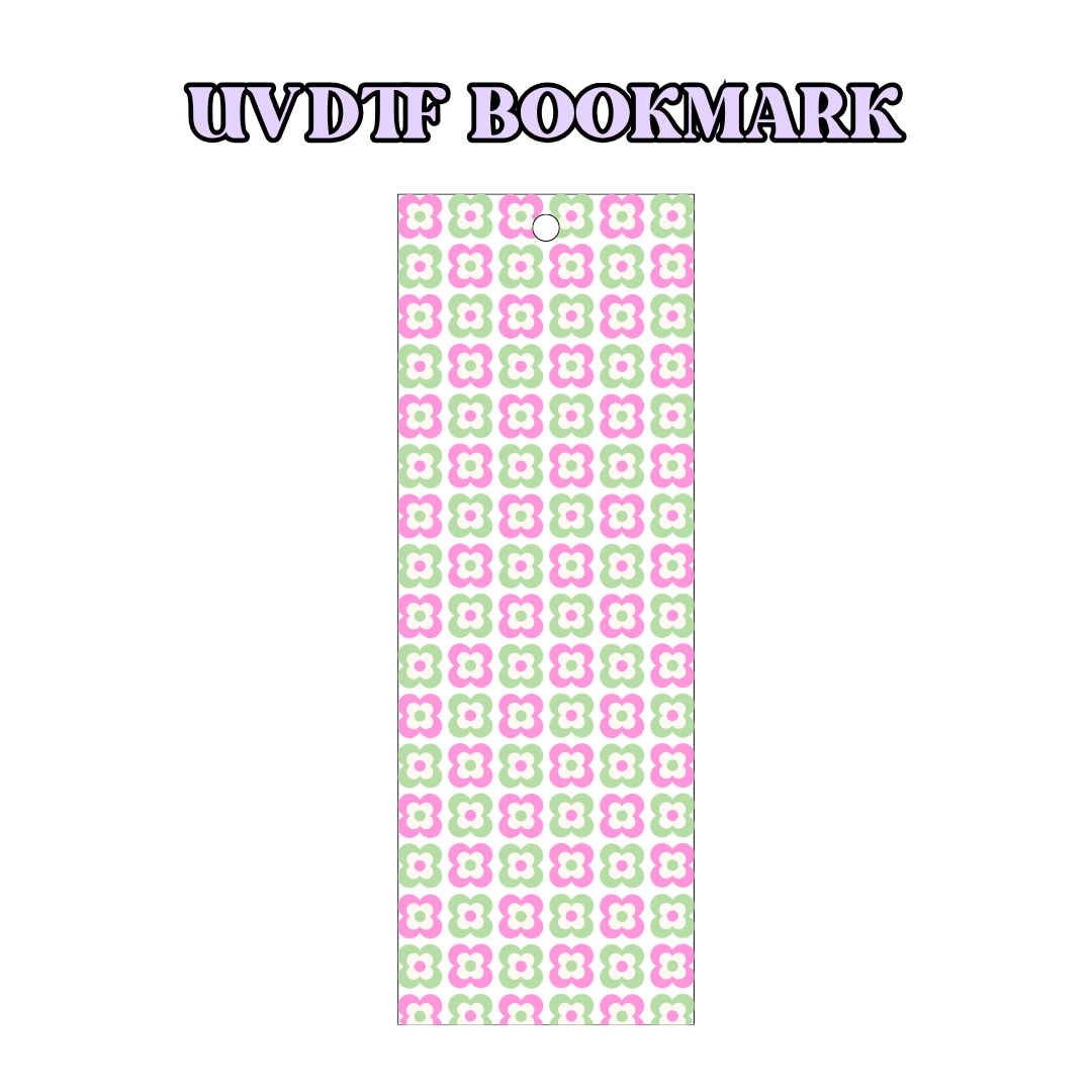 UV-DTF Bookmark Transfer BM71 - Retro Squares
