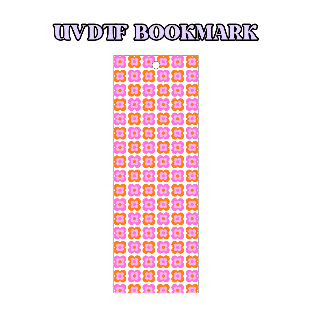 UV-DTF Bookmark Transfer BM72 - Retro Squares 2