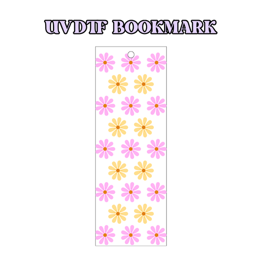 UV-DTF Bookmark Transfer BM76 - Sky Flowers 2