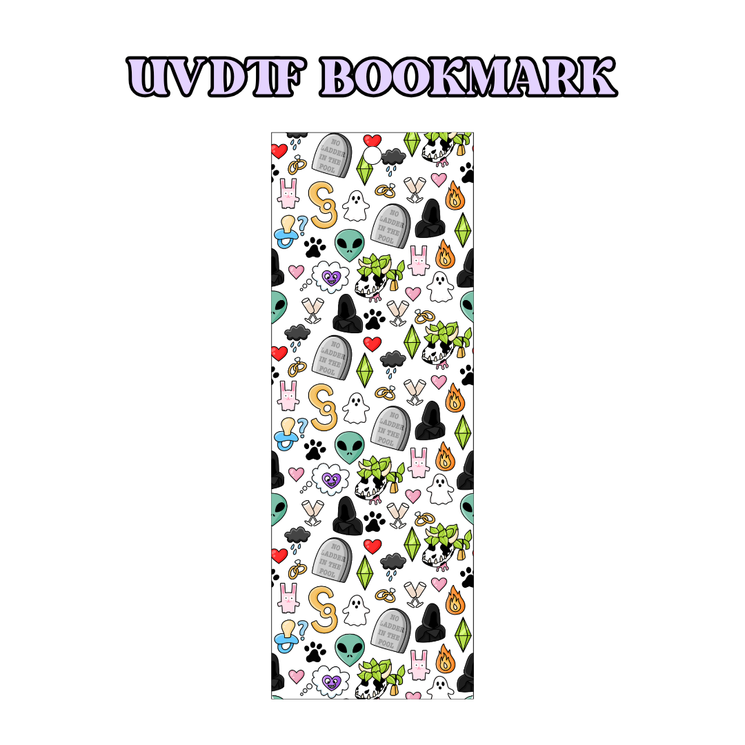 UV-DTF Bookmark Transfer BM79 - Simmer Transparent